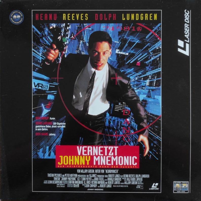 Johnny Mnemonic Vernetzt - Laserdisc LD PAL Deutsch Films