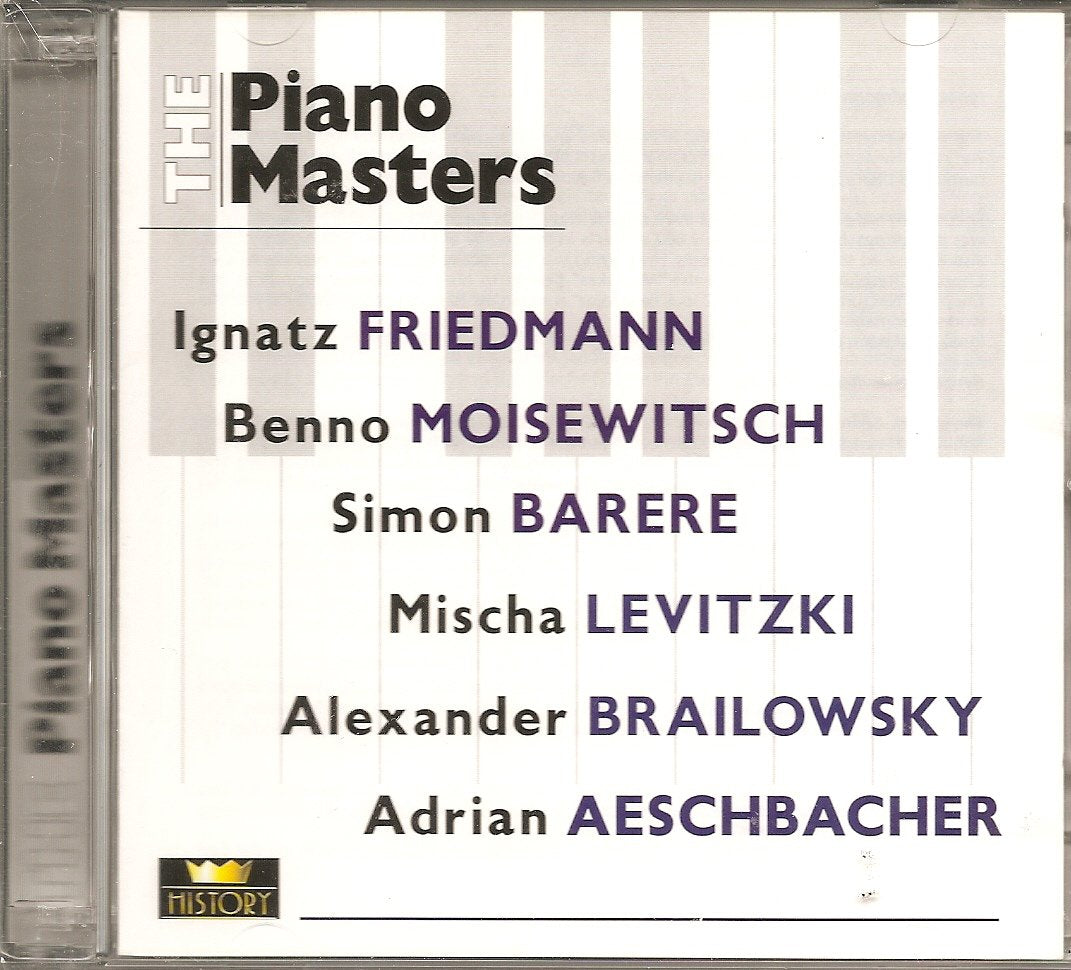 Product Image: THE PIANO MASTERS (Friedmann, Moisewitsch, Barere, levitzki etc.)