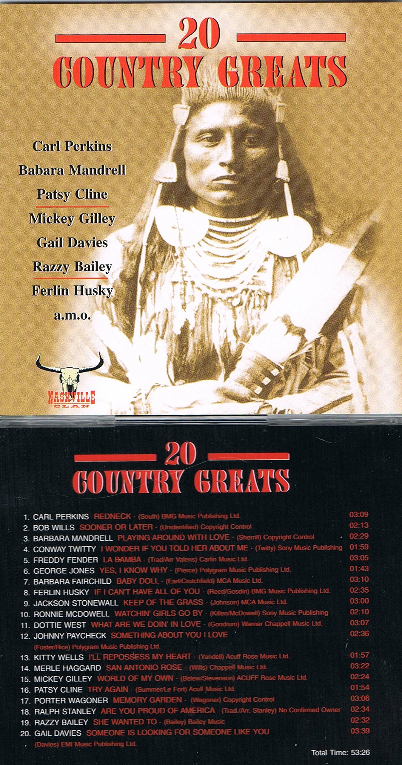 Product Image: 20 Country Greats Vol. 7