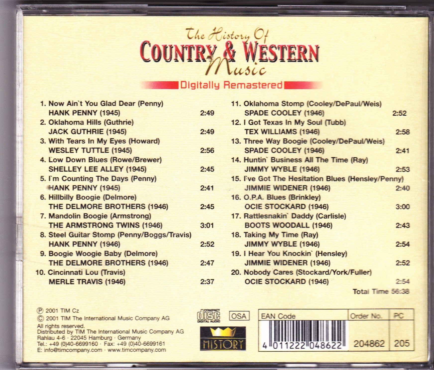 The History of Country and Western Music Music