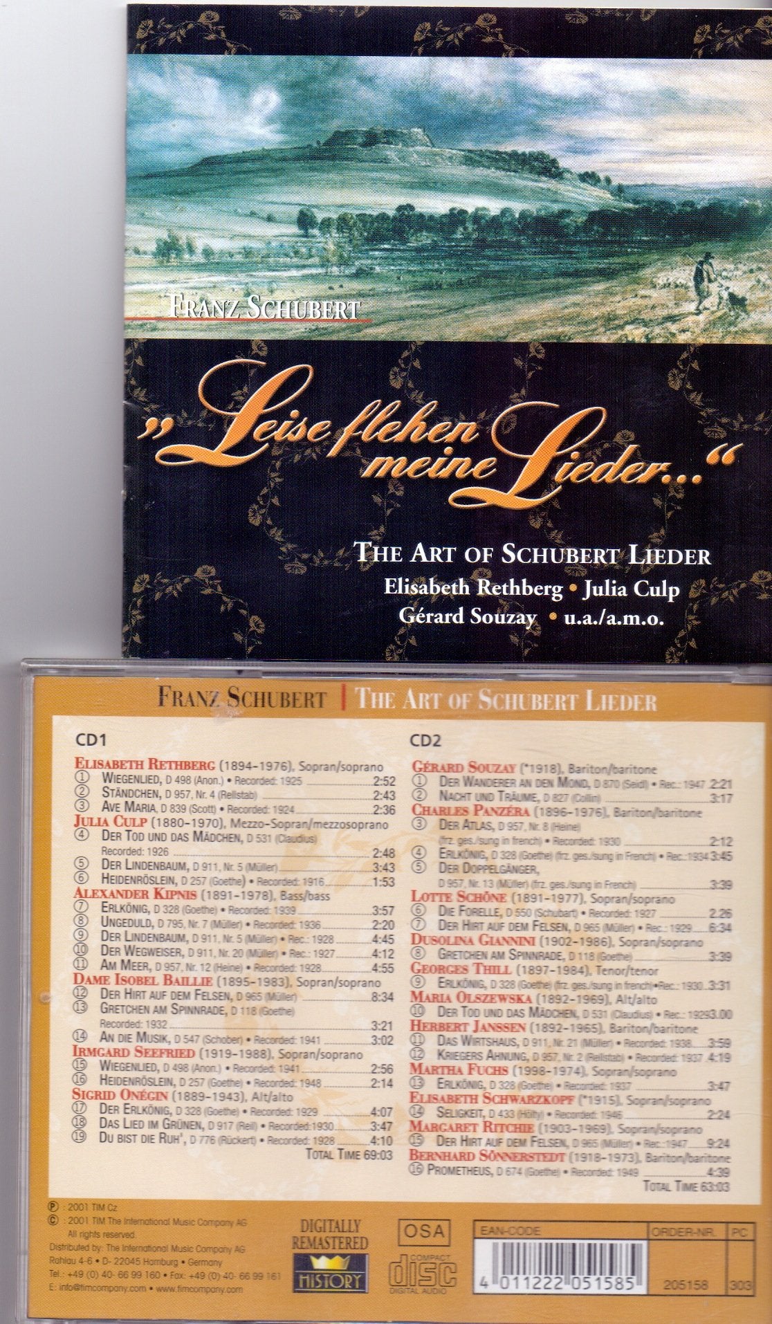 Leise flehen meine Lieder... The Art Of Schubert Lieder Classical