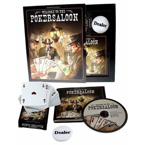 Welcome to the Pokersaloon (inkl. Pokerkarten & Dealer Button) Rock