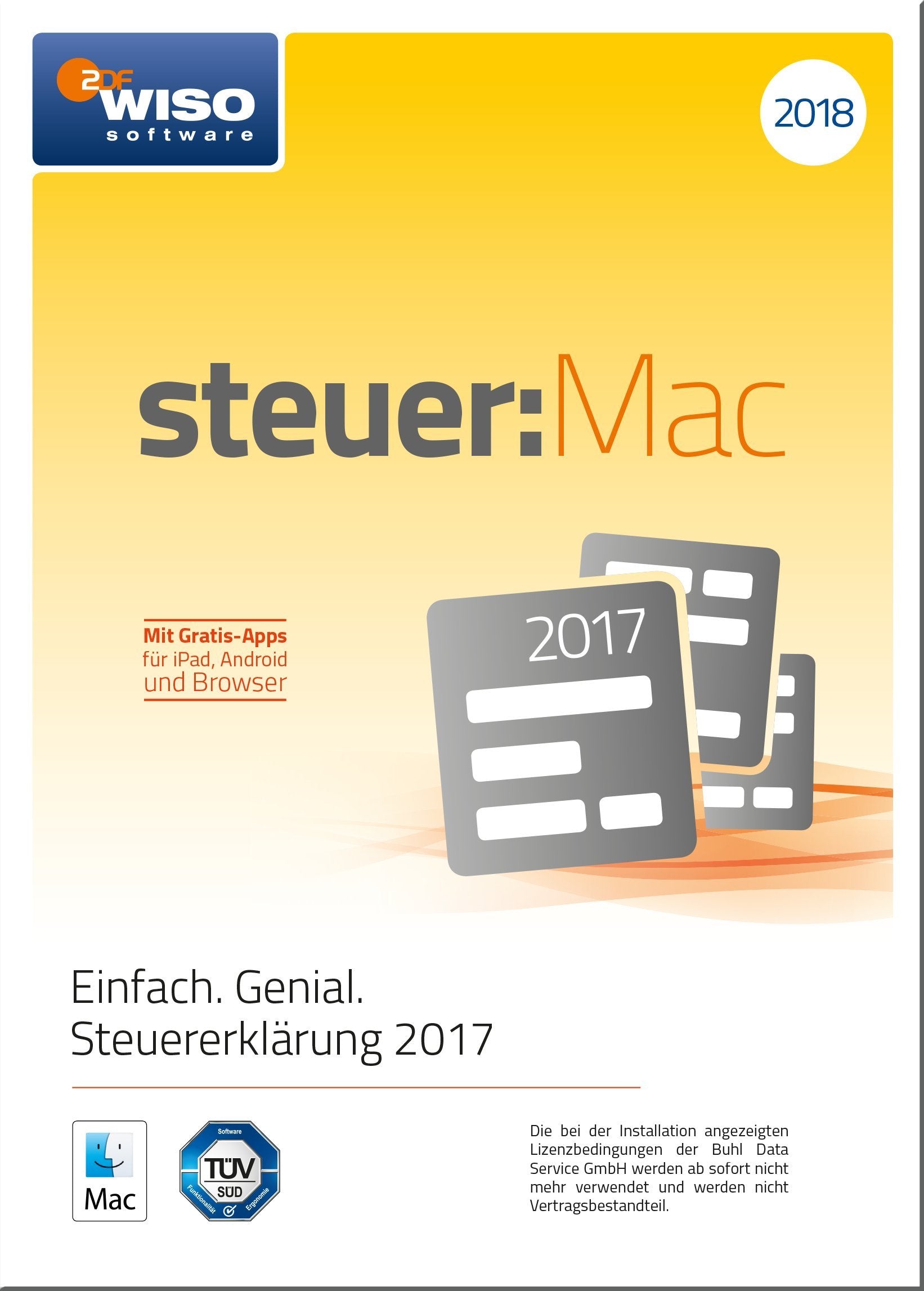 WISO steuer:Mac 2018 (für Steuerjahr 2017)|Frustfreie Verpackung Taxes & Bookkeeping