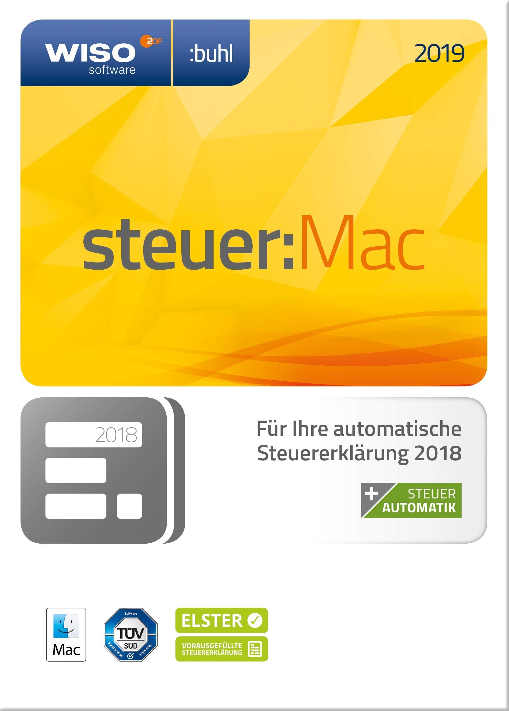 WISO steuer:Mac 2019 (für Steuerjahr 2018 / Frustfreie Verpackung) Taxes & Bookkeeping
