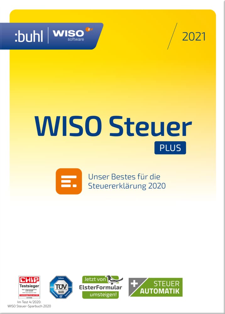 Buhl Data Service GmbH WISO Steuer Plus 2021 (für Steuerjahr 2020 | Standard Verpackung) Taxes & Bookkeeping