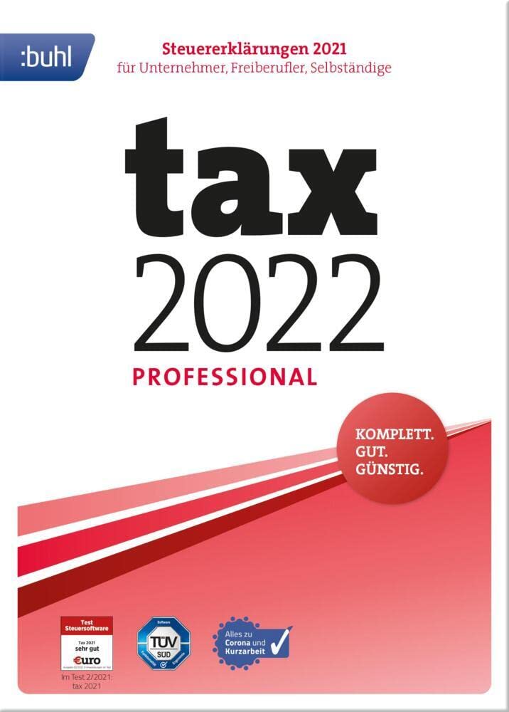 Tax 2022 Professional (für Steuerjahr 2021|Standard Verpackung) Taxes & Bookkeeping