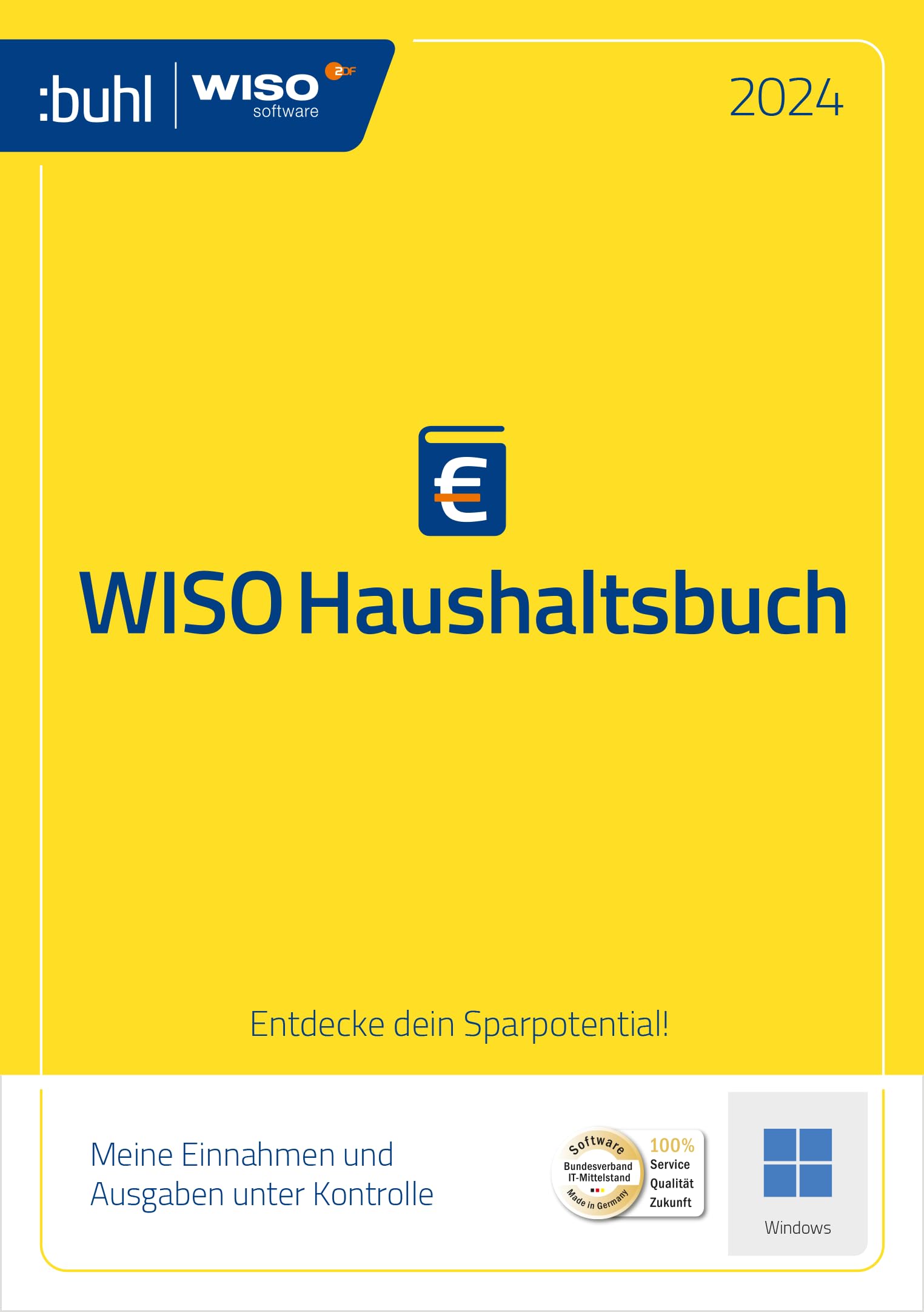 WISO Haushaltsbuch 2024: Alle Einnahmen und Ausgaben unter Kontrolle (WISO Software) Taxes & Bookkeeping