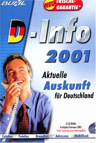 D- Info Frühjahr 2001. CD- ROM für Windows 95/98/ NT. Digitale Komfort Auskunft Deutschland Other software