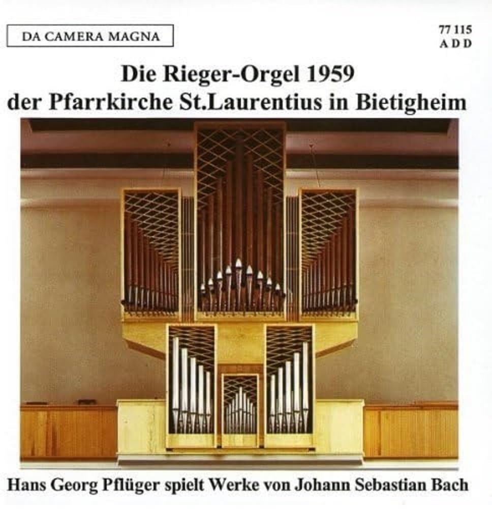 Die Rieger-Orgel der Pfarrkirche St. Laurentius in Bietigheim (1959) Classical