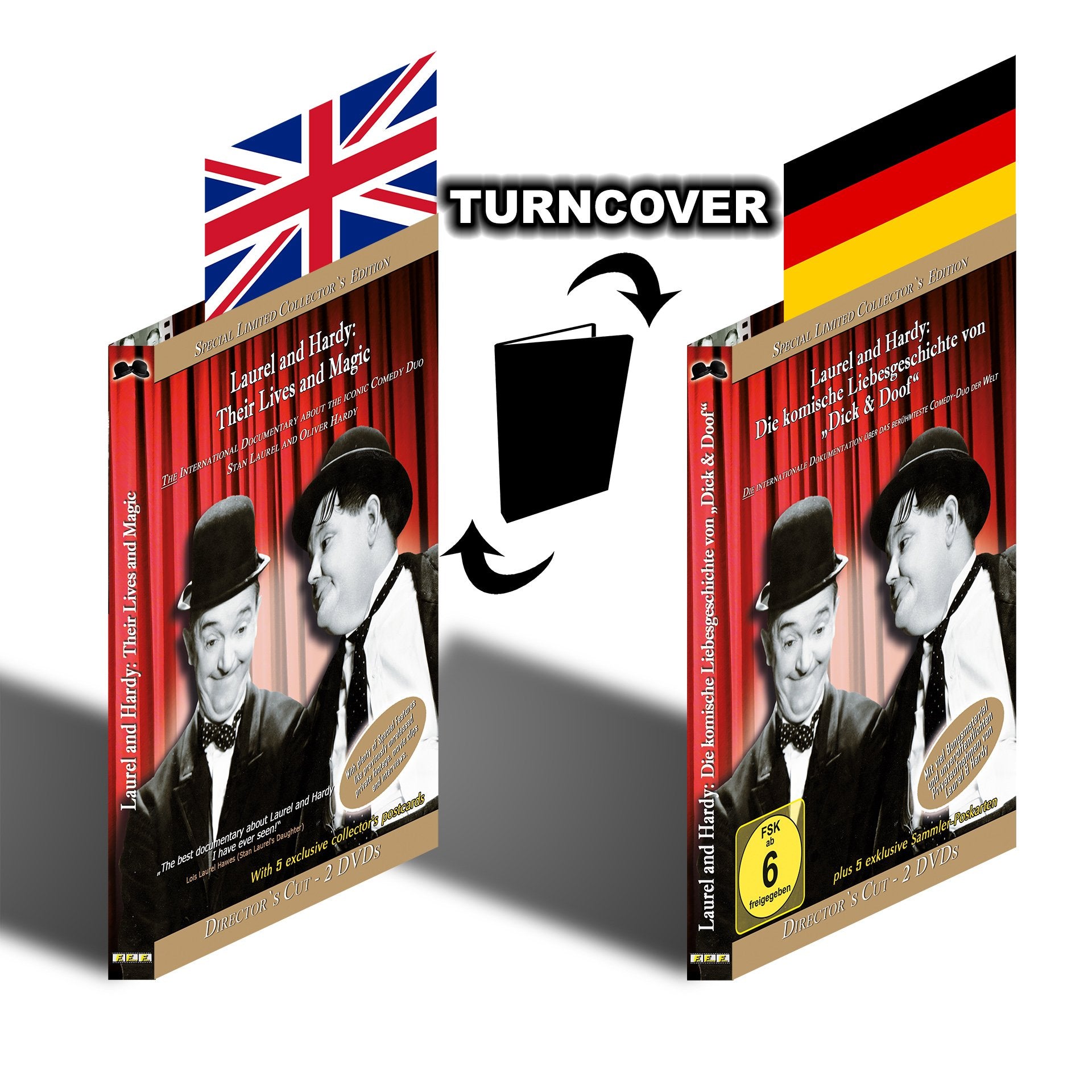 Laurel and Hardy: Die komische Liebesgeschichte von Dick & Doof Their Lives And Magic - Director´s Cut - Special Limited Collector´s Edition - 2 DVD-Box mit 5 exklusiven Sammlerpostkarten DVD - 2012 Movies