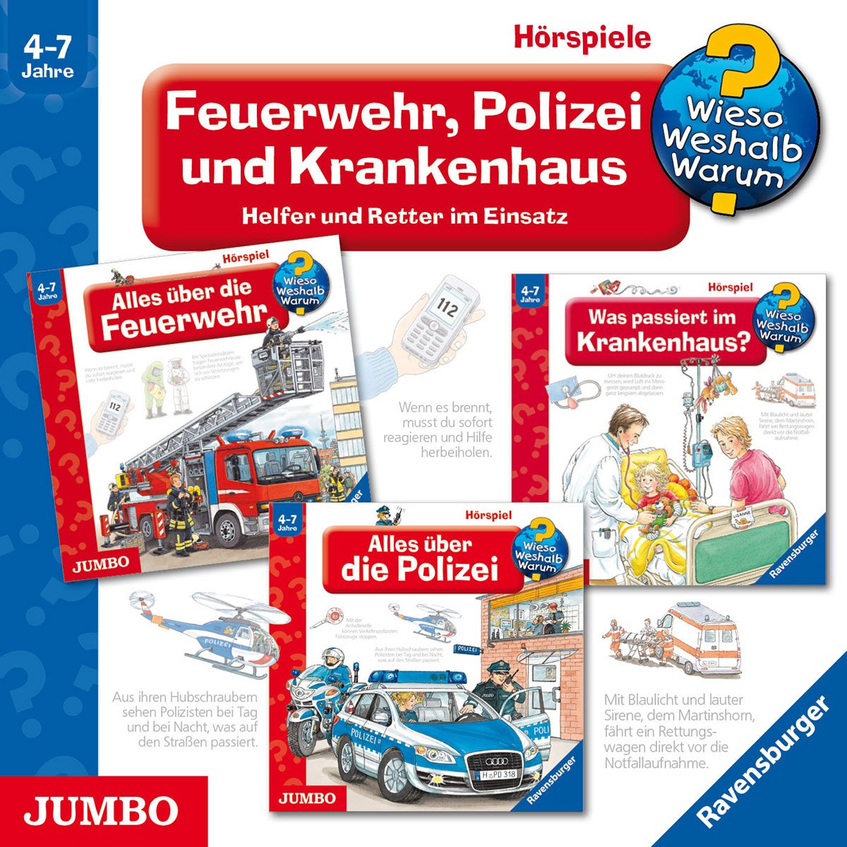 Feuerwehr,Polizei Und Krankenhaus.Helfer Und Rett Children & Young People Audio Books