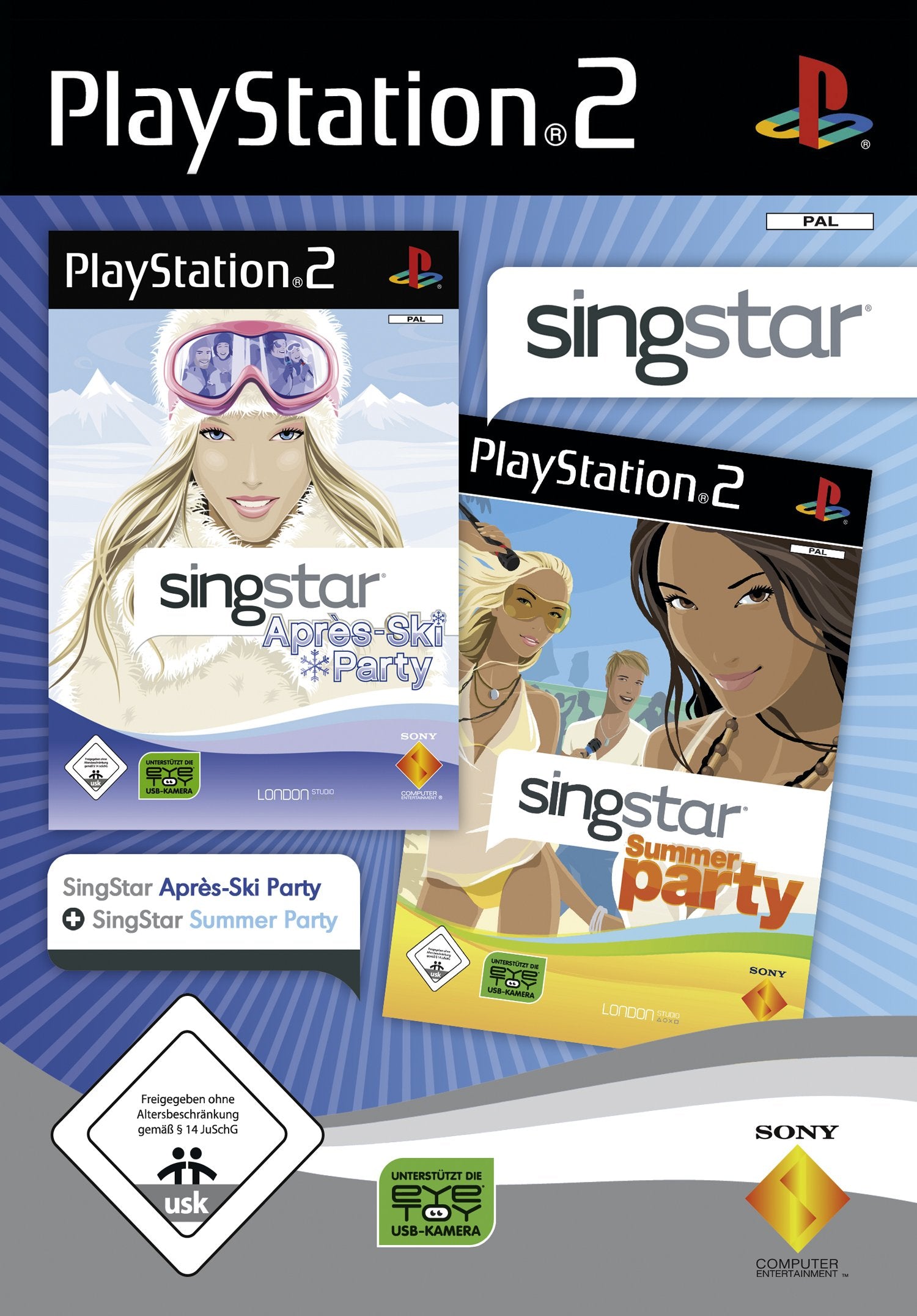 Singstar Doppelpack - Aprs Ski + Summer Party PlayStation 2