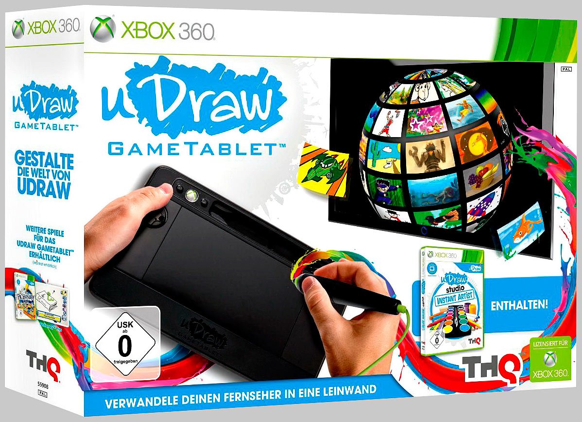 uDraw Game Tablet inkl. Instant Artist (Game Tablet + Spiel) Xbox 360