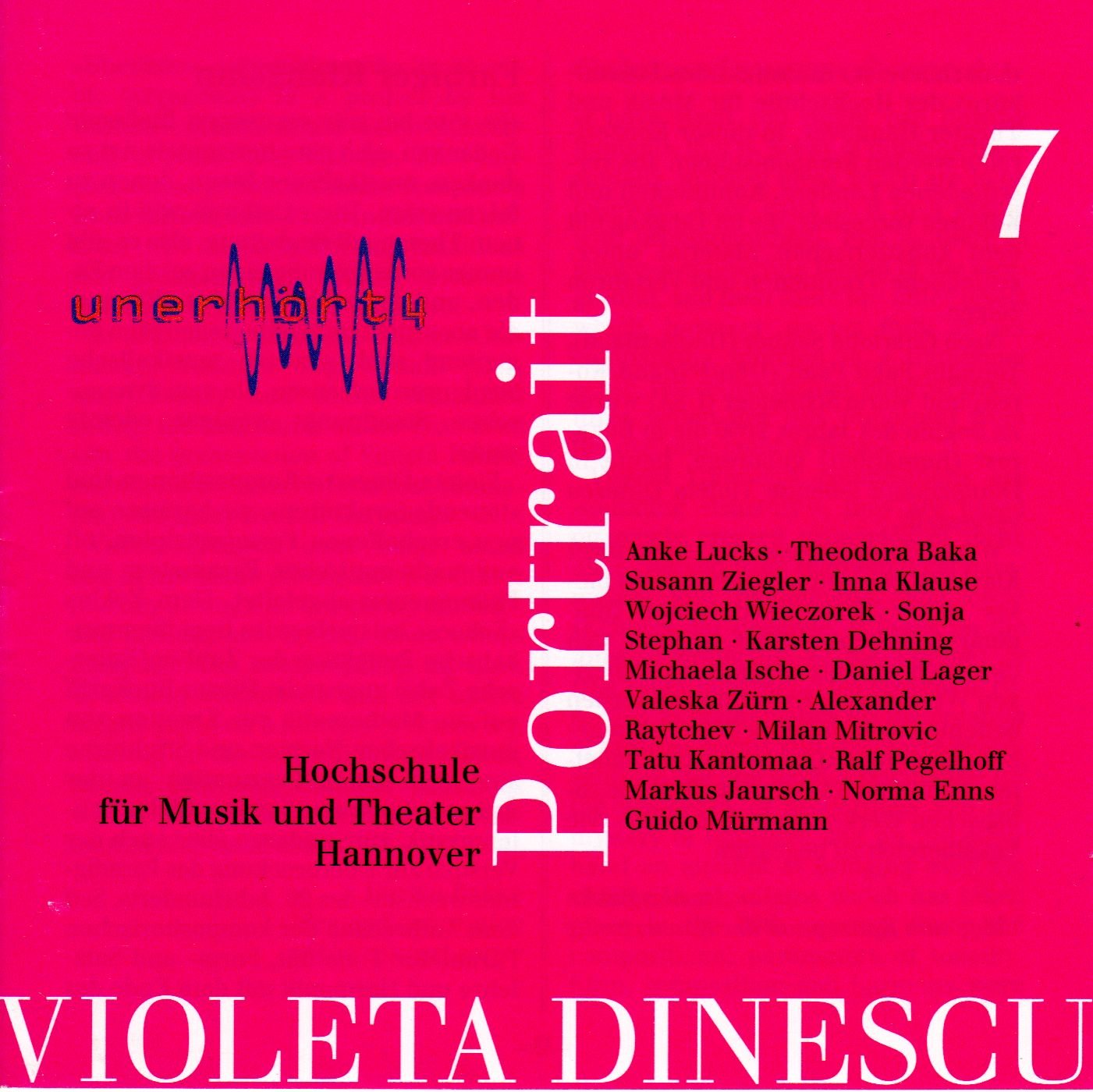Product Image: Unerhört Vol. 4 (Portrait Violeta Dinescu)