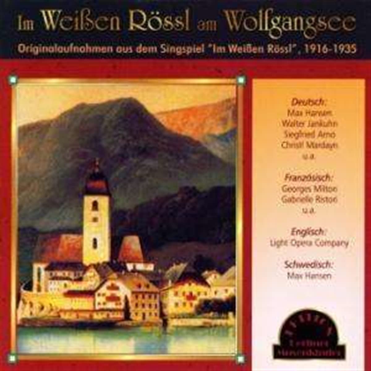 Im Weissen Rössl Am Woldgangsee German Schlager & Volksmusik