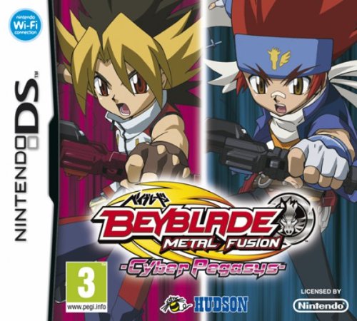 NINTENDO GIOCO BEYBLADE METAL FUSION CYBER PEGASUS +TROTTOL Nintendo DS