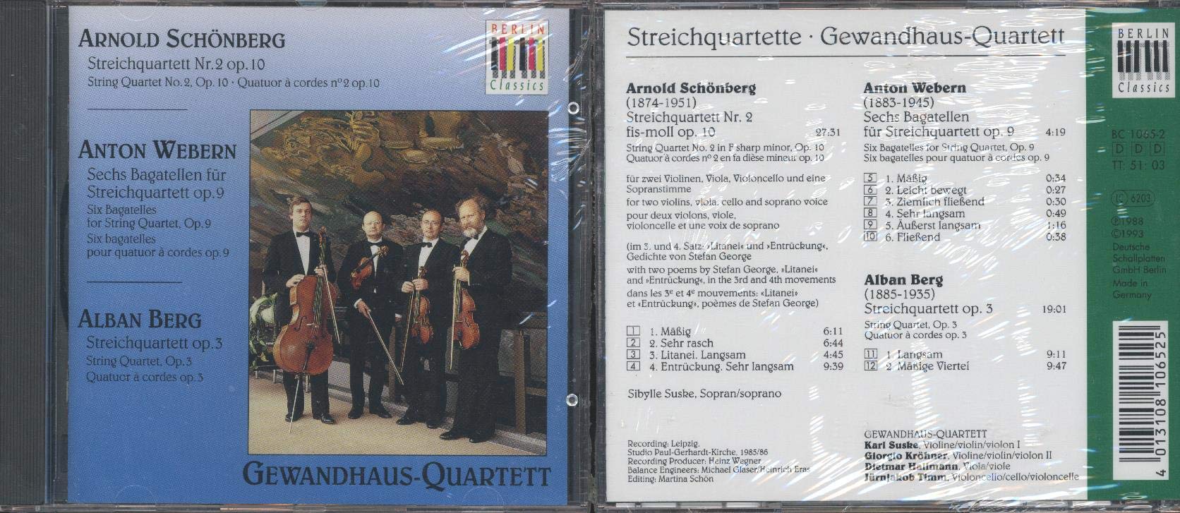 Schönberg Webern Berg - Streichquartette Music