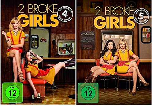 2 Broke Girls - Season / Staffel 4+5 * DVD Set Films