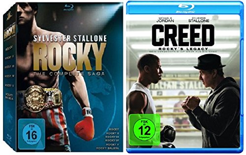 Blu-ray Set * Rocky - The Complete Saga + Creed - Rocky's Legacy Films