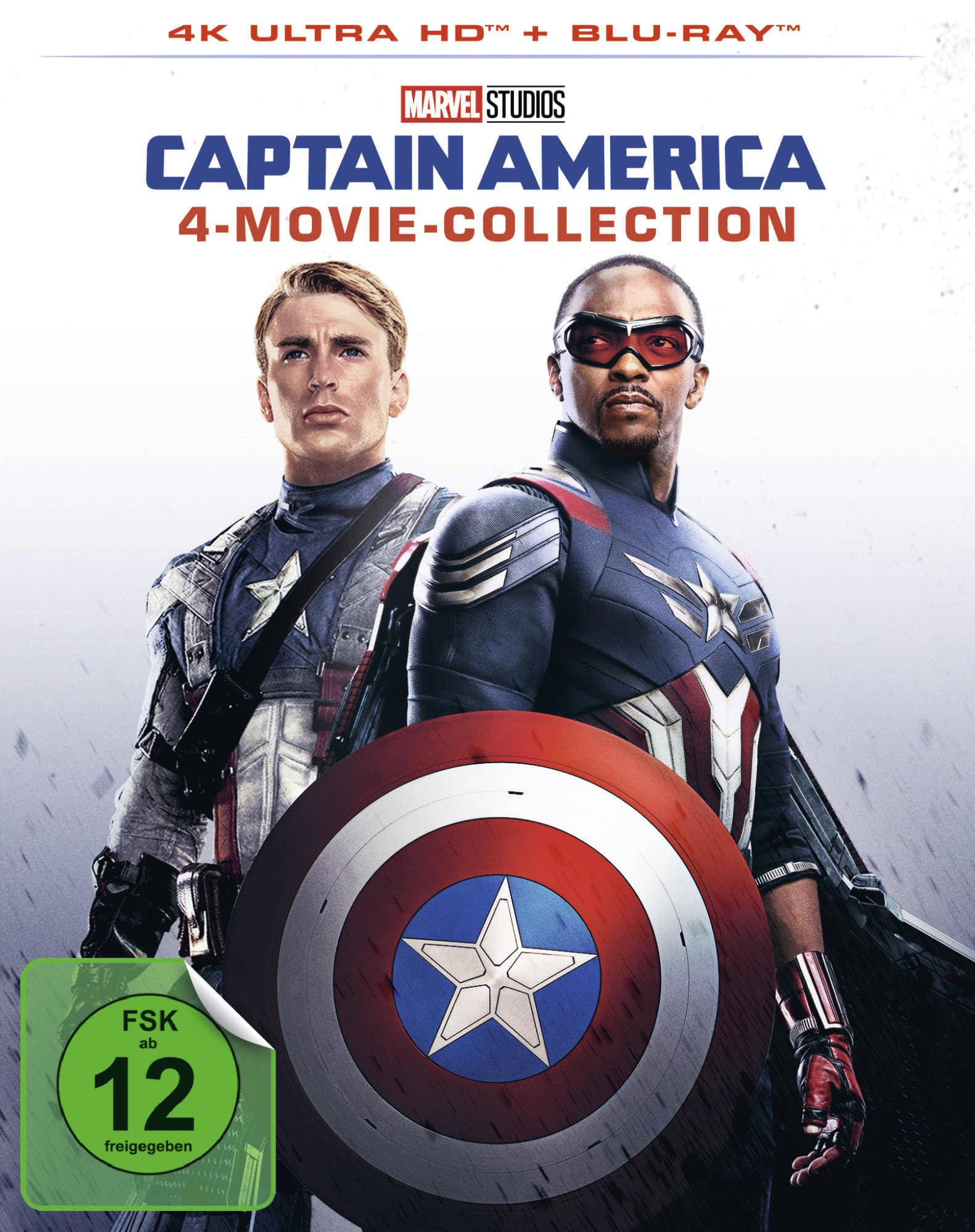 Captain America - 4-Movie-Collection (4 4K Ultra HDs) (+ 4 Blu-rays) Films