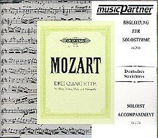 Begleitungen zur Solostimme - Drei Quartette für Flöte, Violine, Viola und Violoncello Classical