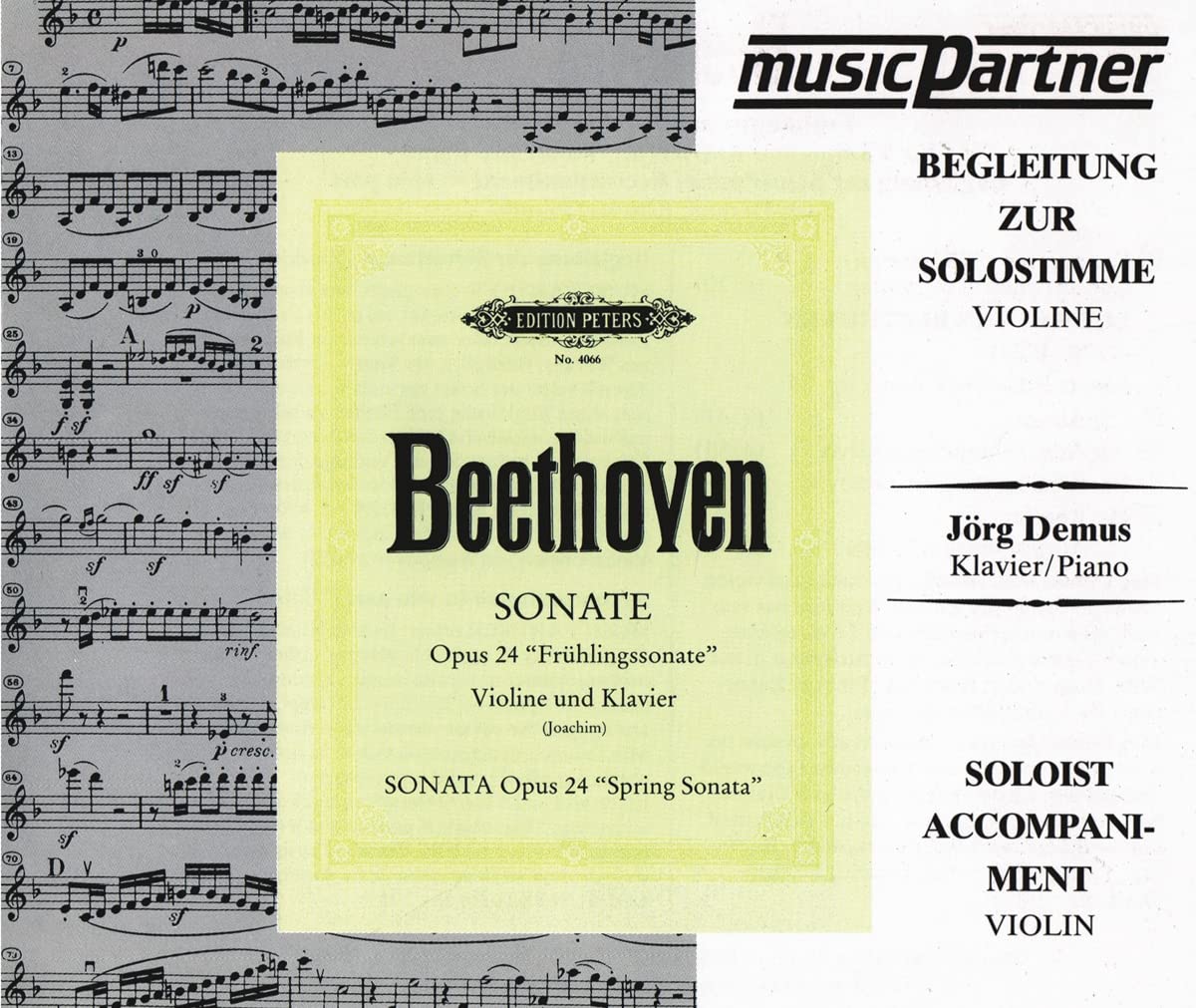 C. F. Peters Ltd & Co. KG Sonate op.24 für Violine und Klavier : CD mit der Begleitung zur Solovioline Music