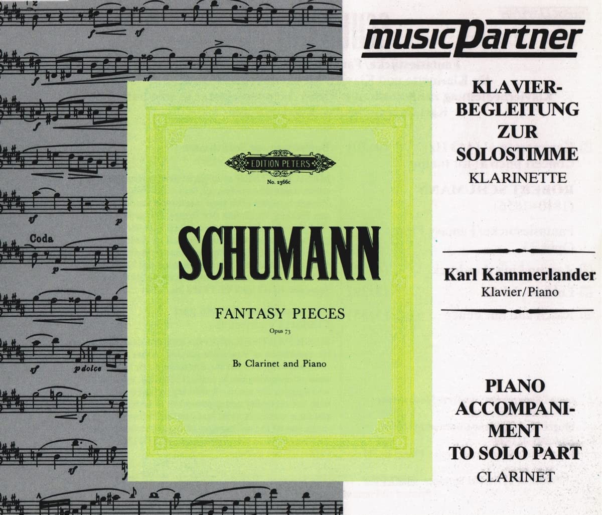Fantasiestücke op. 73 (Klarinette) Begleitung zur Klarinetten-Solostimme: Karl Kammerlander, Klavier Sheet Music