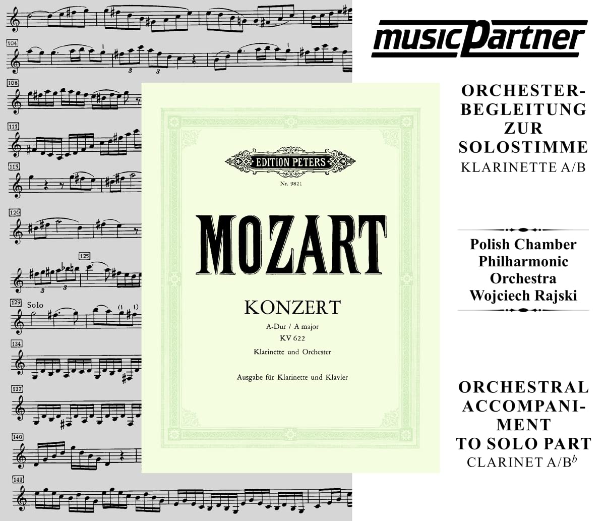 Klarinettenkonzert a& Transpositionb KV 622 Classical