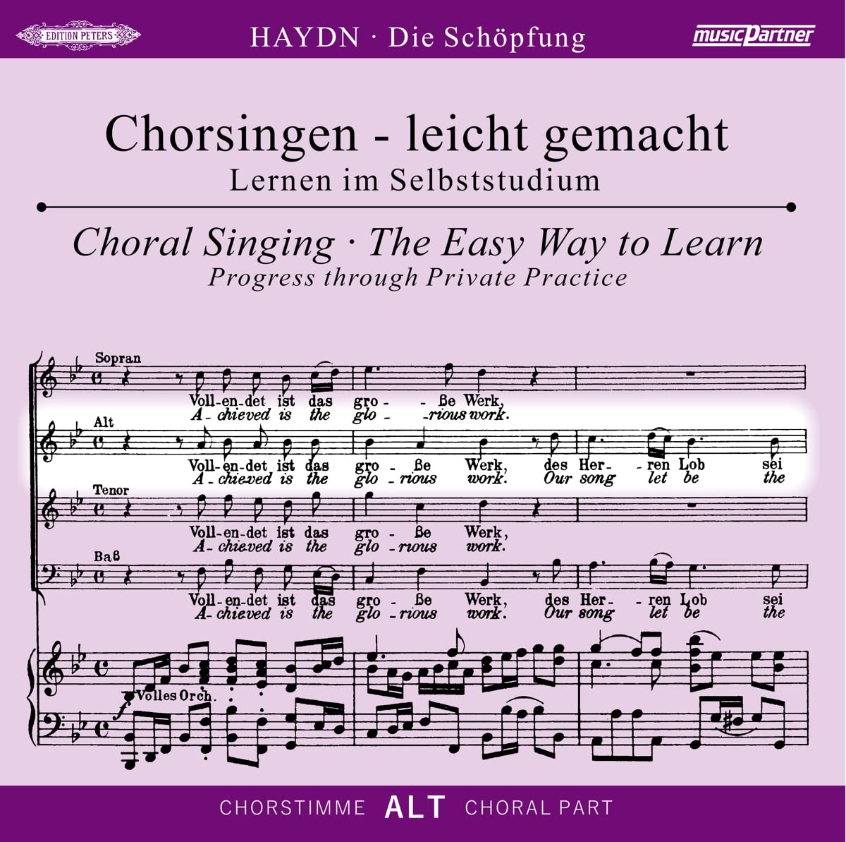 Die Schöpfung Hob.XXI:2, Chorstimme Alt, 1 Audio-CD Music