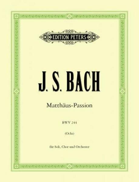Matthäus-Passion, BWV 244, Chorstimme Tenor,2 Audio-CDs cd