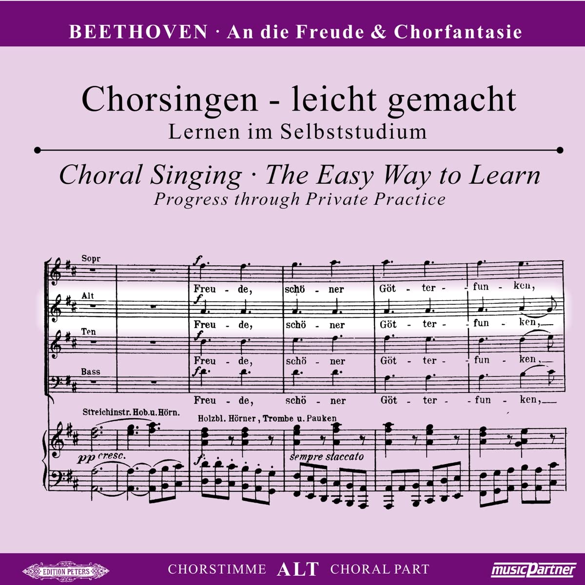 CD CHORSINGEN LEICHT GEMACHT : Ludwig van Beethoven´s ODE AN DIE FREUDE + CHORFANTASIE C-MOLL Music