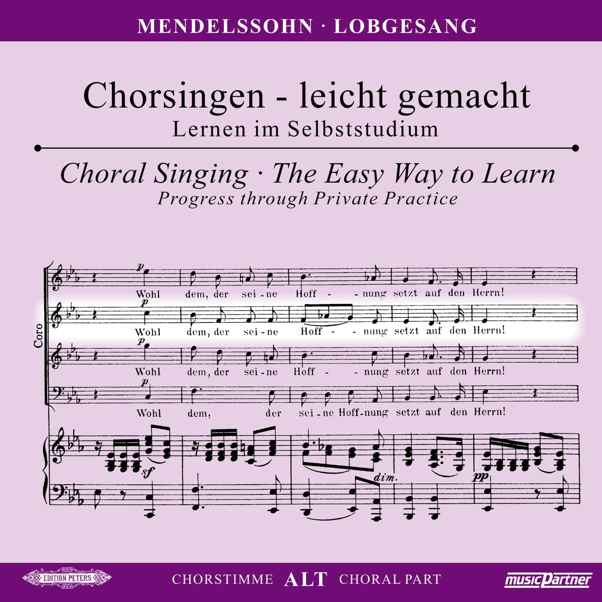 Lobgesang (Symphonie Nr.2 ) op.52, Chorstimme Alt,1 Audio-CD Alternative & Indie