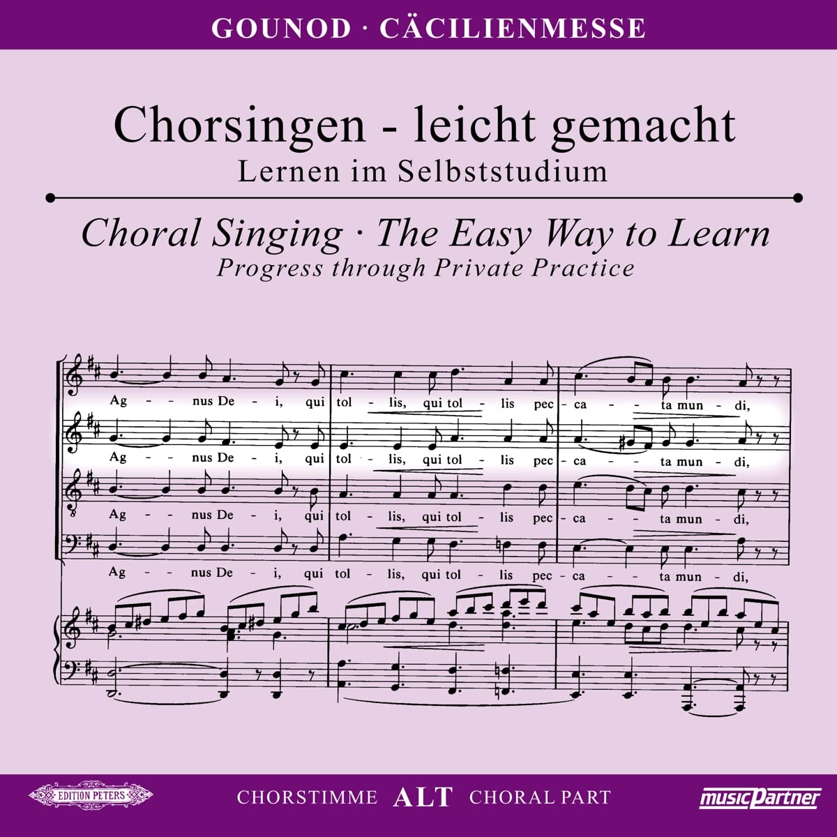 Cäcilienmesse, Chorstimme Alt,1 Audio-CD Children & Young People