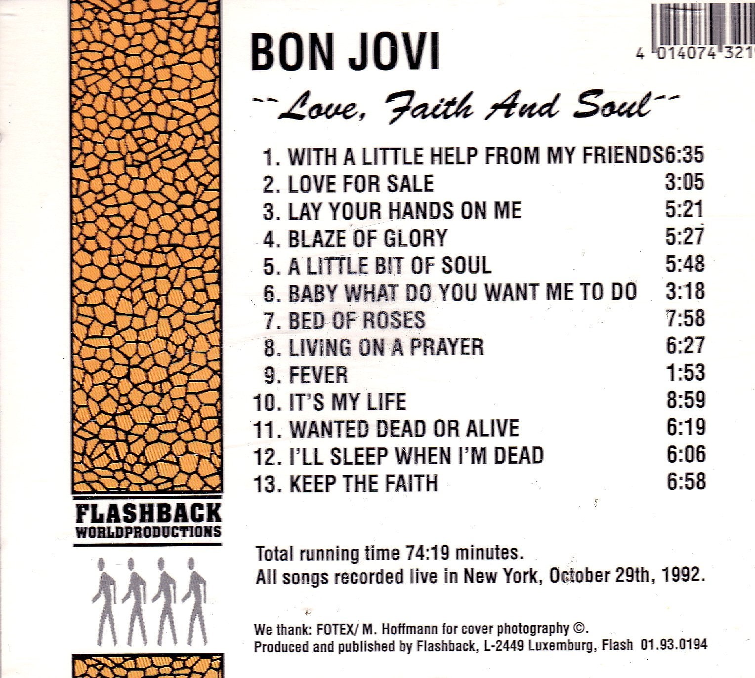 Love, faith and soul (live, New York, Oct. 29th, 1992) Jazz