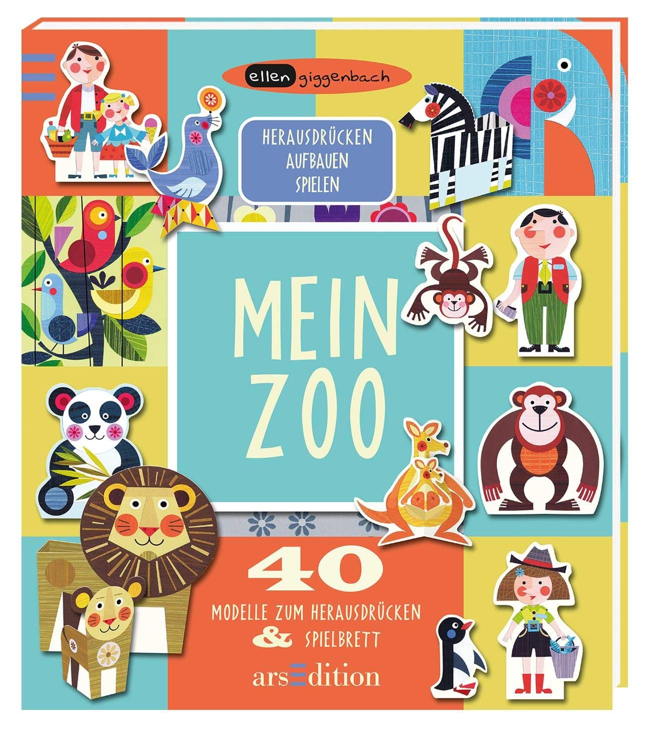 Mein Zoo: 40 Modelle zum Herausdrücken & Spielbrett: 40 Modelle zum Herausdrücken & Spielbrett. Herausdrücken, Aufbauen, Spielen Tiptoi & Games