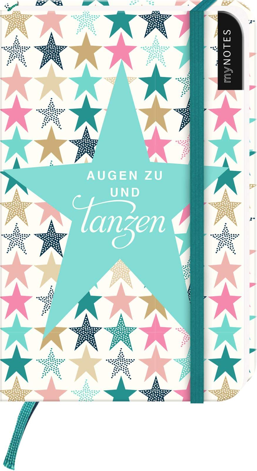 myNOTES Notizbuch A6: Augen zu und tanzen: Notebook small, blanko | Mit süßem Spruch: Ideal für Notizen unterwegs Living & Furnishing