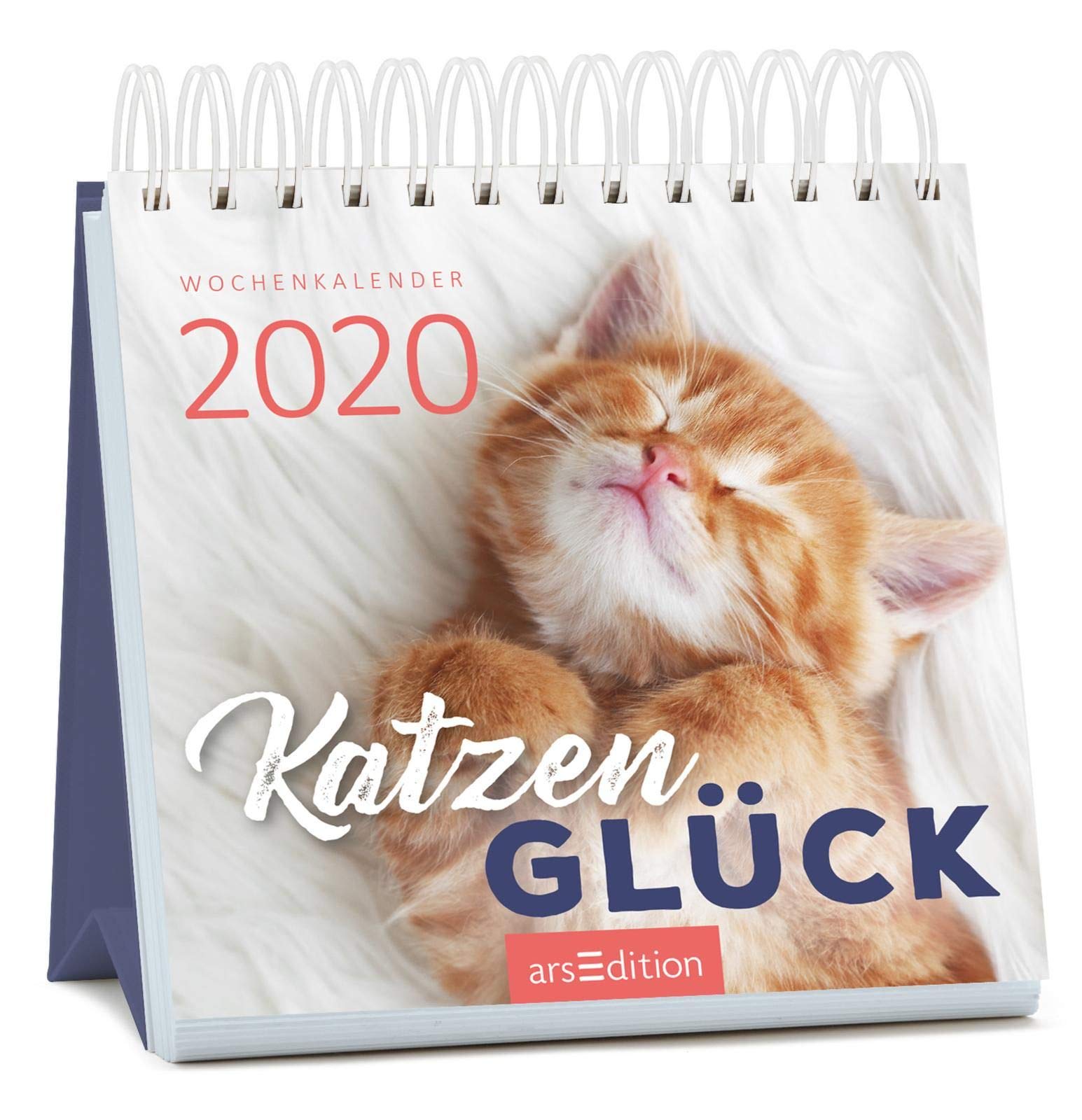 Miniwochenkalender Katzenglück 2020 - kleiner Aufstellkalender mit Wochenkalendarium: Ein wunderbares Geschenk für Katzenfreunde Pets