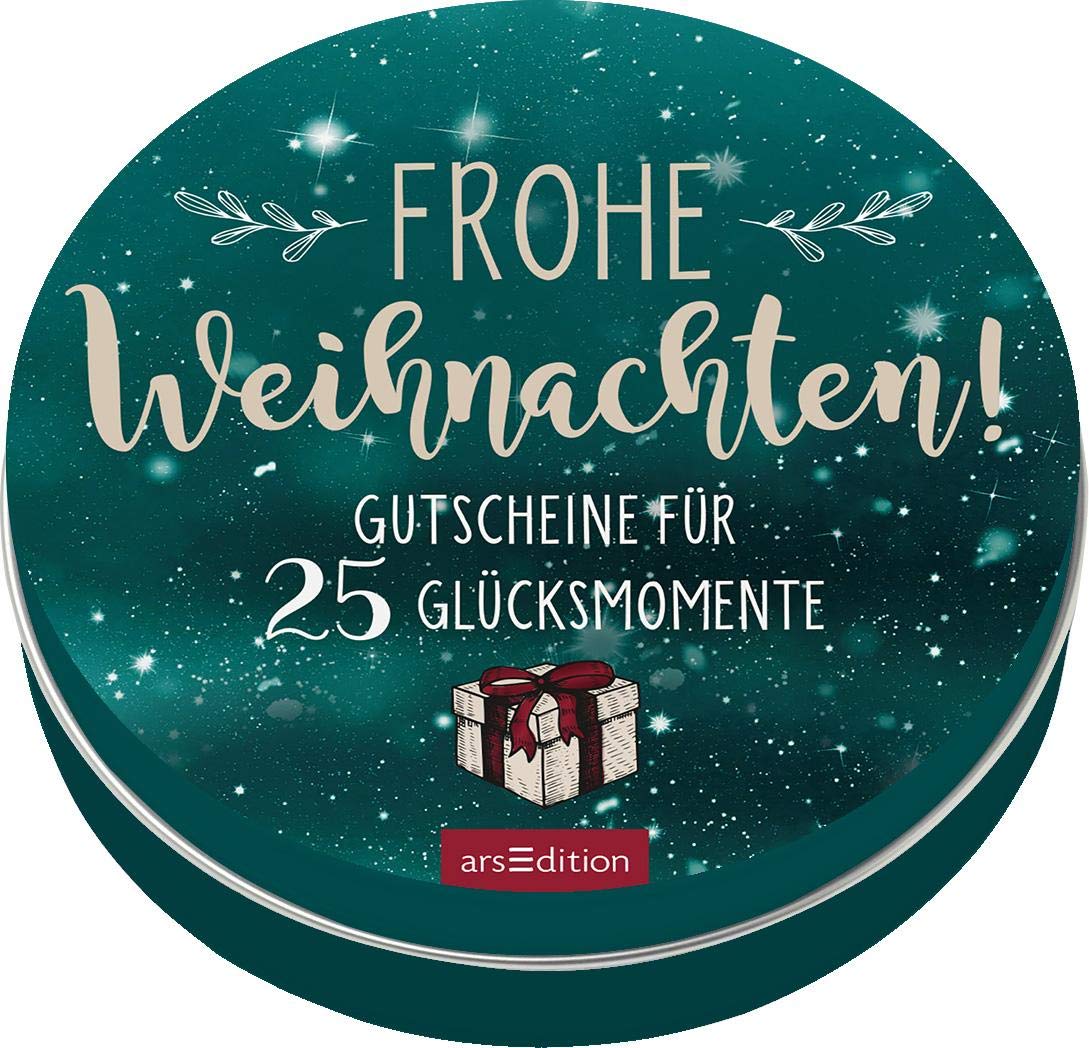 Frohe Weihnachten!: Gutscheine für 25 Glücksmomente | Dekorative Dose voller Gutscheine für Lieblingsmenschen, tolles Weihnachtsgeschenk Lifestyle