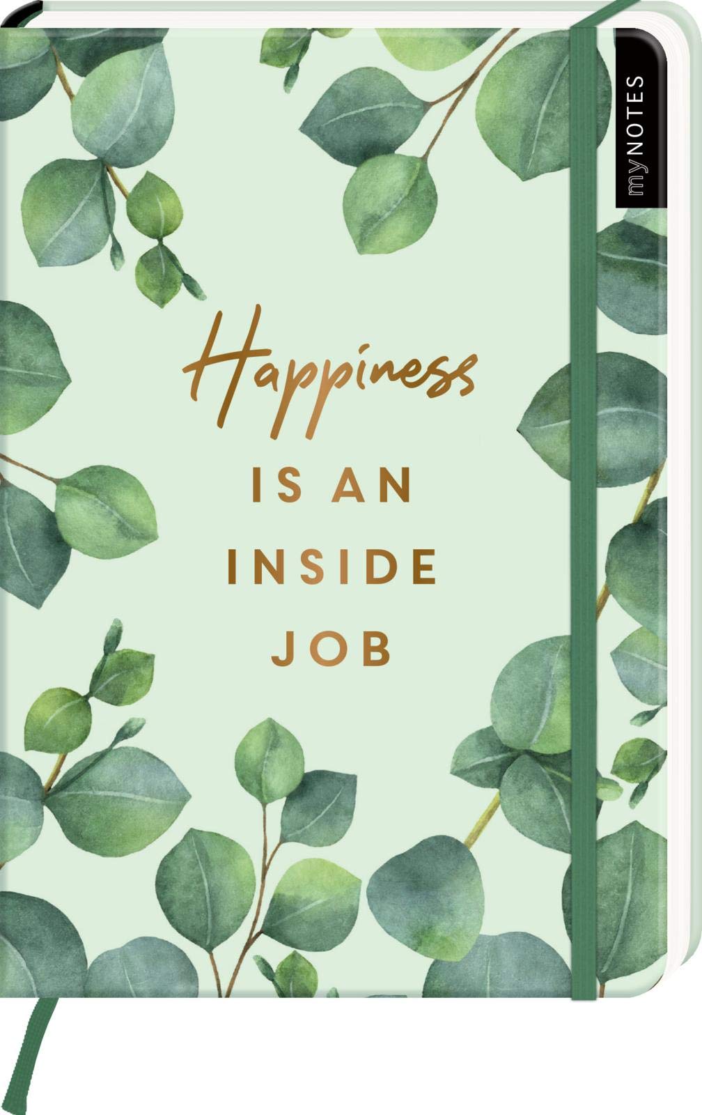 myNOTES Notizbuch A5: Happiness is an inside job: Notebook medium, gepunktet | Für mehr Selbstliebe: Ideal als Bullet Journal oder Tagebuch General education