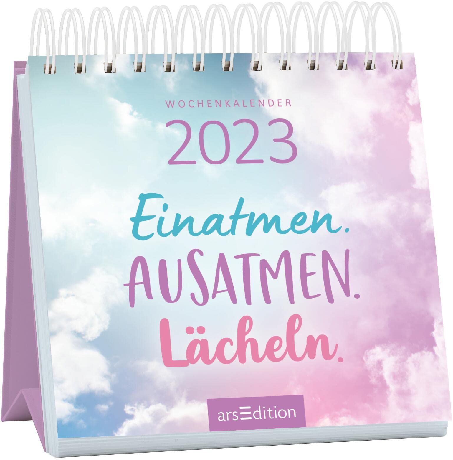 Mini-Wochenkalender Einatmen. Ausatmen. Lächeln. 2023: Kleiner Tischkalender voller Inspirationen für mehr Entschleunigung und Freude Philosophy