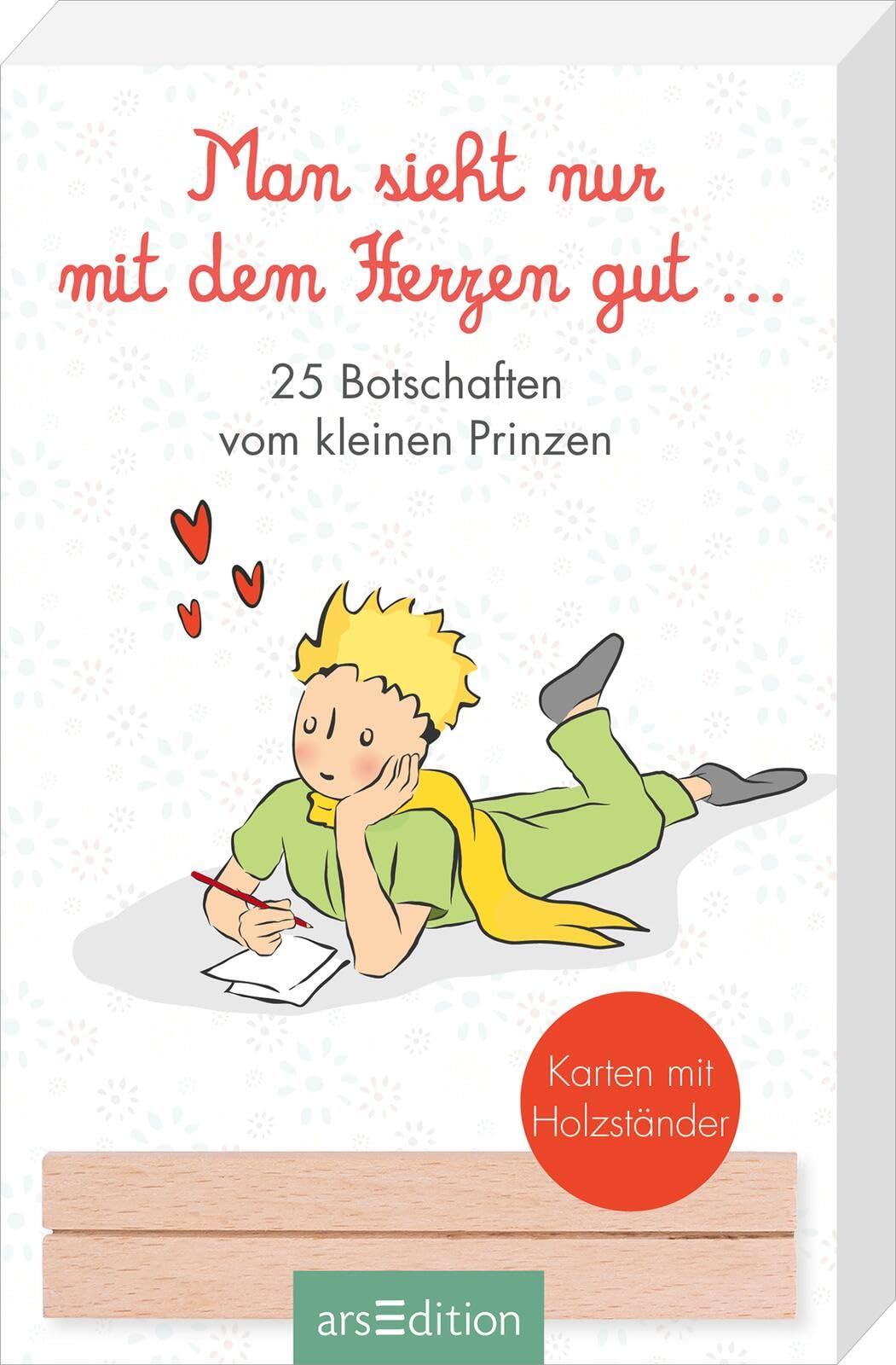 Man sieht nur mit dem Herzen gut. 25 Botschaften vom kleinen Prinzen: Karten mit Holzständer | Liebevolle Grußkarten, die glücklich machen Lifestyle