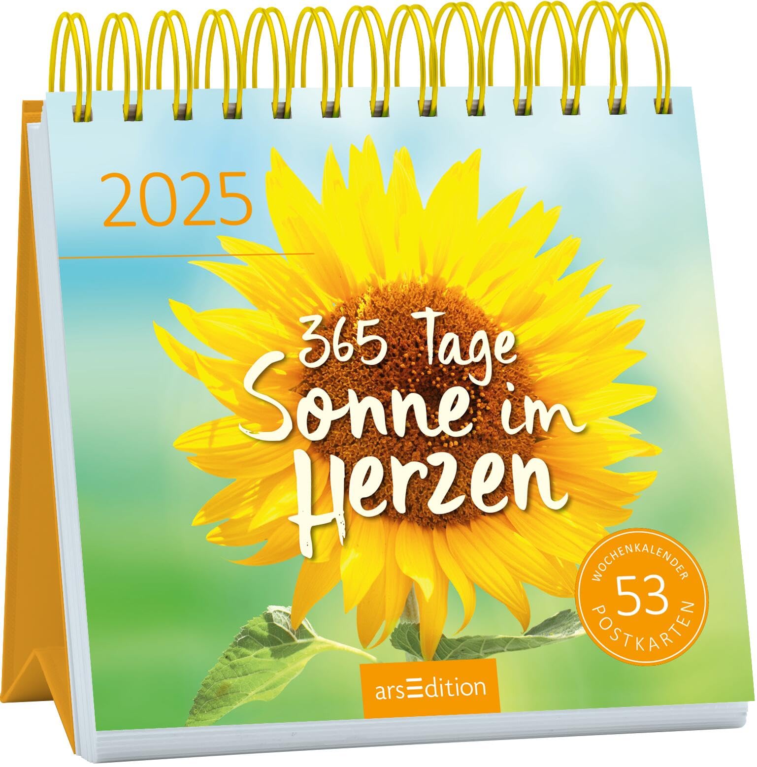 Postkartenkalender 365 Tage Sonne im Herzen 2025: Kleiner Tischkalender für mehr gute Laune und Lebensfreude Calendars