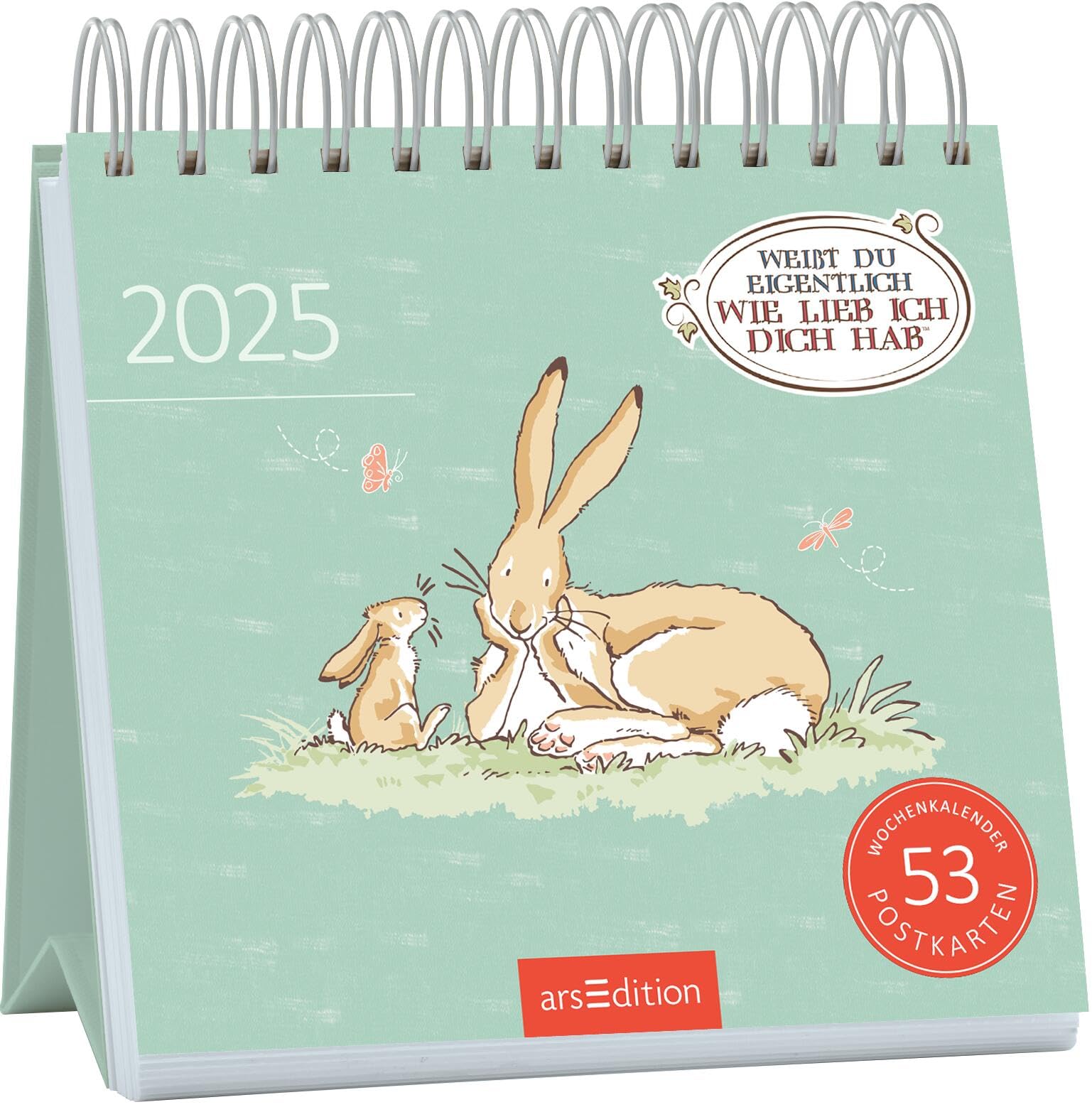 Postkartenkalender Weißt du eigentlich, wie lieb ich dich hab? 2025: 53 Postkarten mit den berühmten Hasen book