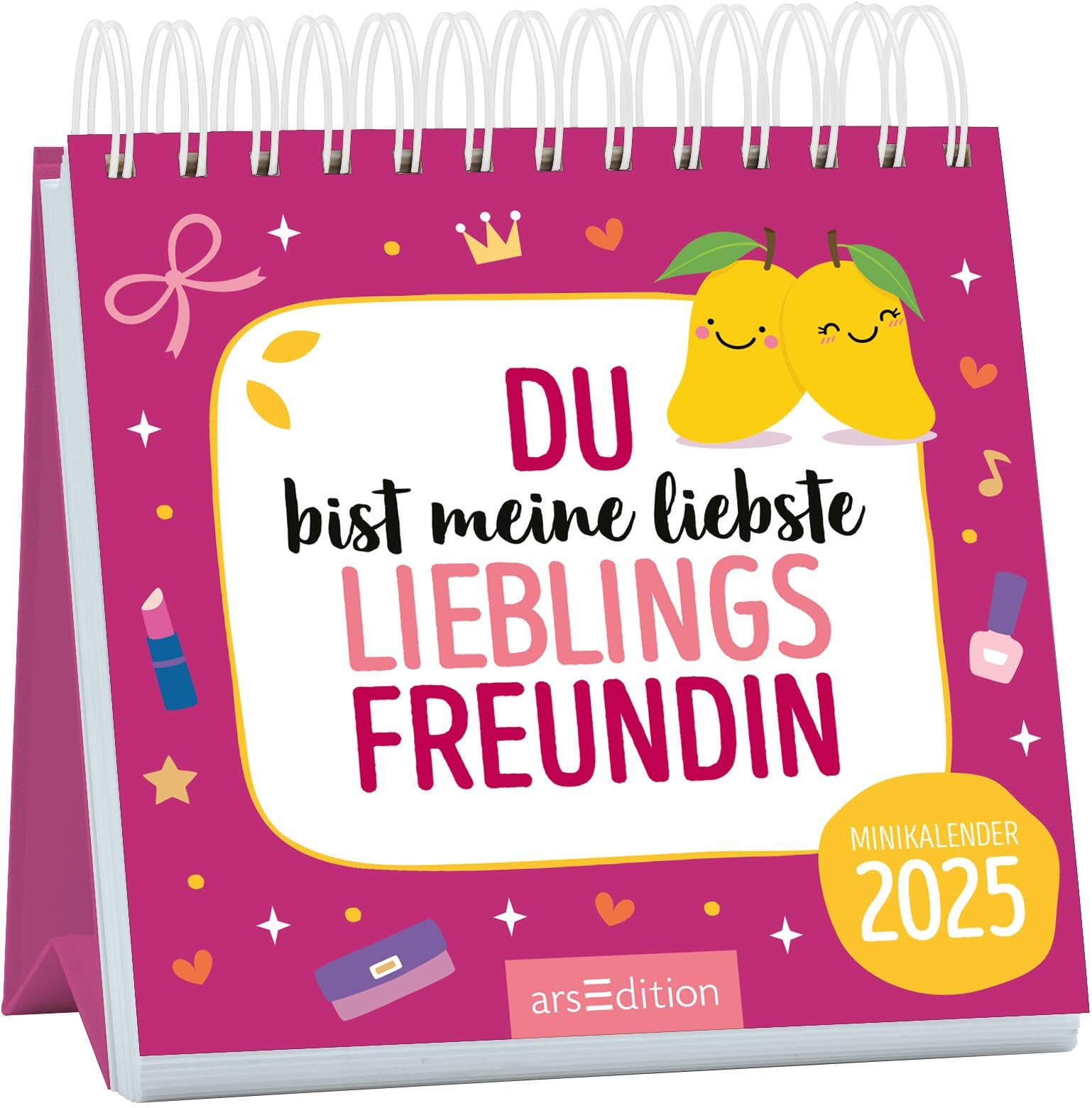 Mini calendrier mensuel « Du bist meine Lieblingsfreundin » 2025 : calendrier mensuel magique au format mini pour toutes les meilleures amies book