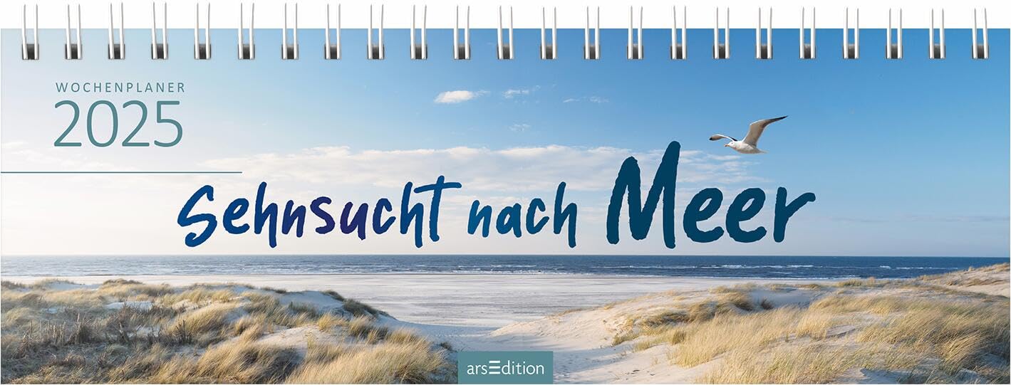 Calendrier de bureau 2025 : agenda pratique avec calendrier hebdomadaire pour plus de mer book