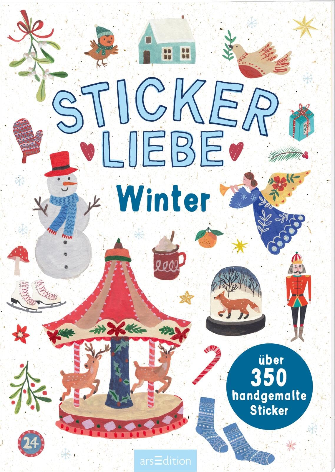 Stickerliebe – Winter: Über 350 handgemalte Sticker | Wunderschöne Deko-Aufkleber zum Verzieren und Gestalten Film, Art & Culture
