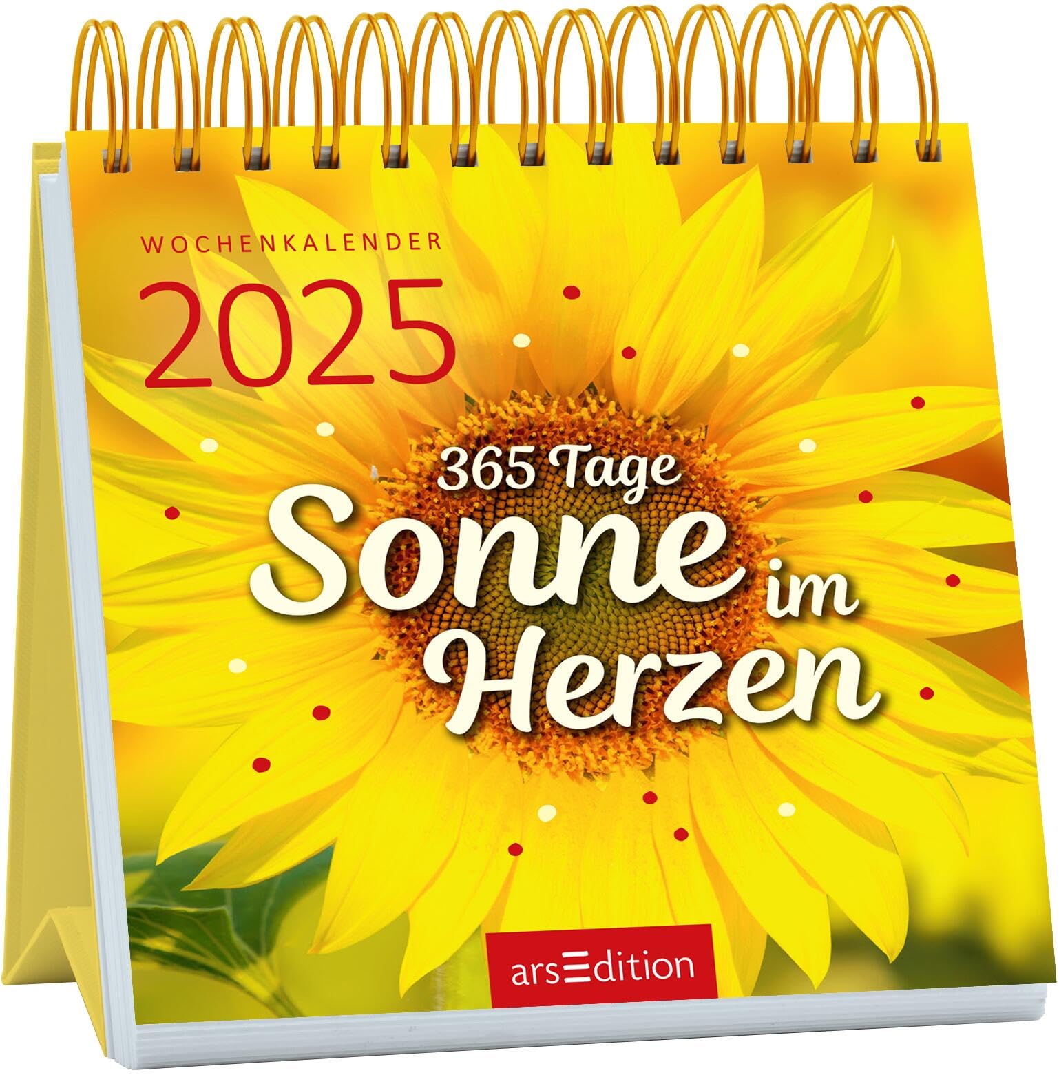 Mini-Wochenkalender 365 Tage Sonne im Herzen 2025: Kleiner Tischkalender für mehr gute Laune und Lebensfreude Calendars