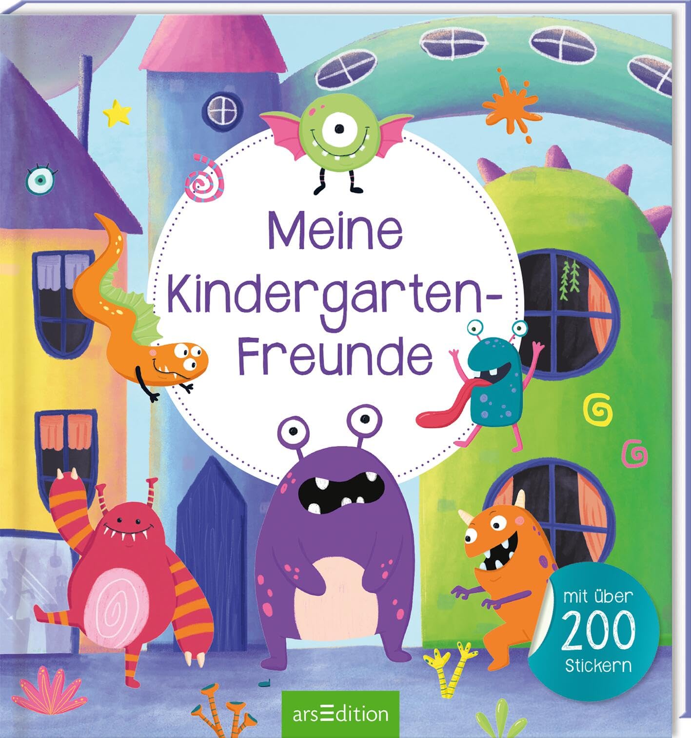 Meine Kindergarten-Freunde – Monster: Mit über 200 Stickern | Monstermäßiges Freundebuch mit über 200 Stickern | für Jungen und Mädchen ab 3 Jahren Non-fiction