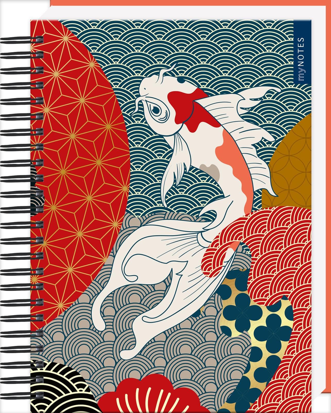 myNOTES Papeterie: Ringbuch Japan: Notizbuch mit Spirale, punktkariert, für Kreatives und Erinnerungen Living & Furnishing