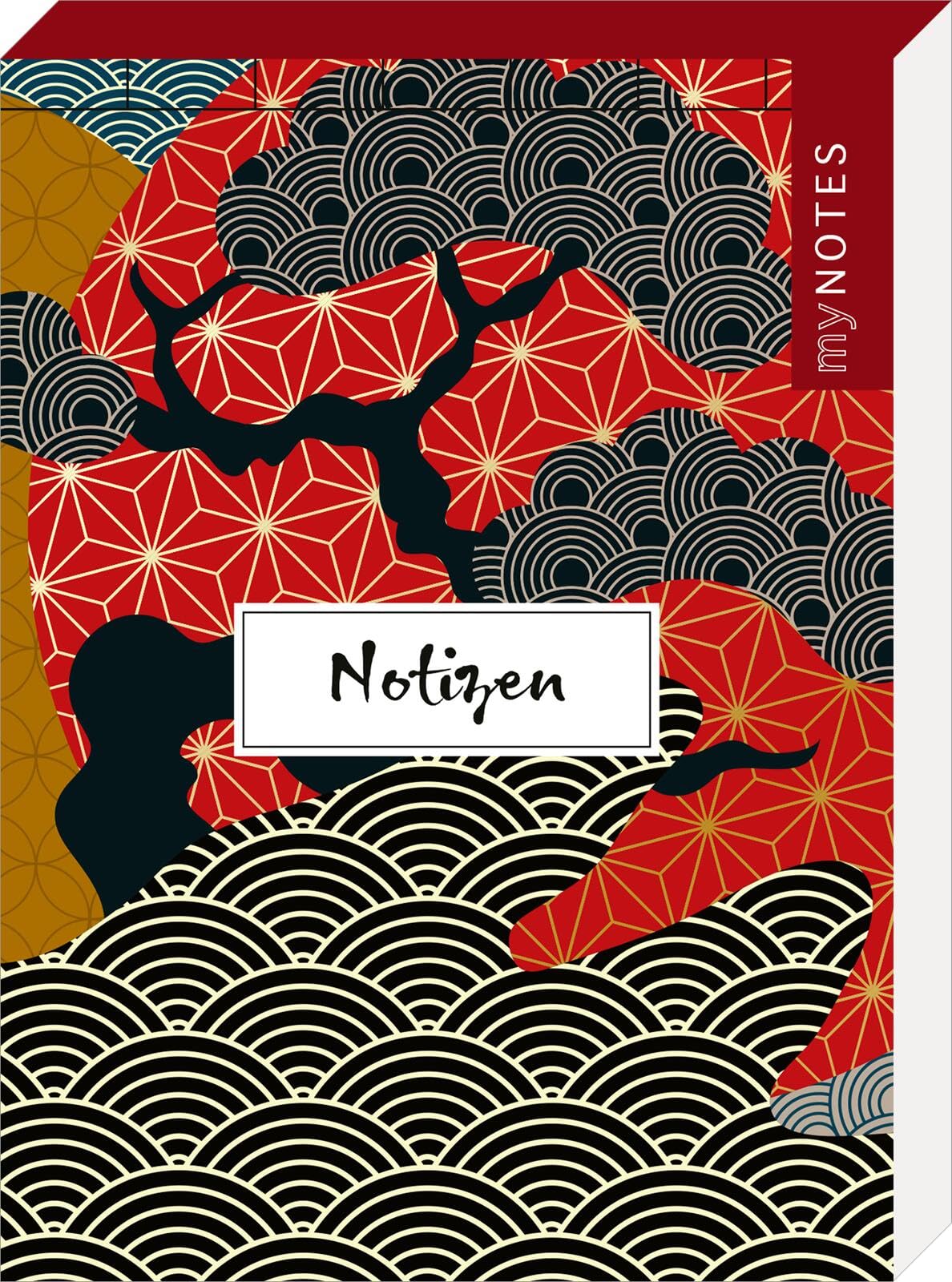 myNOTES Papeterie: Notizblock Japan: Block A6, Blankoseiten, 96 Blatt für To-dos, Notizen Business, Finance & Career